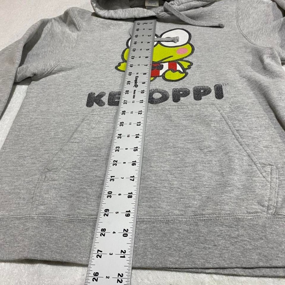 Sanrio Grey women small Keroppi hoodie. SKU244 #Keroppi #hoodie - Picture 2 of 5